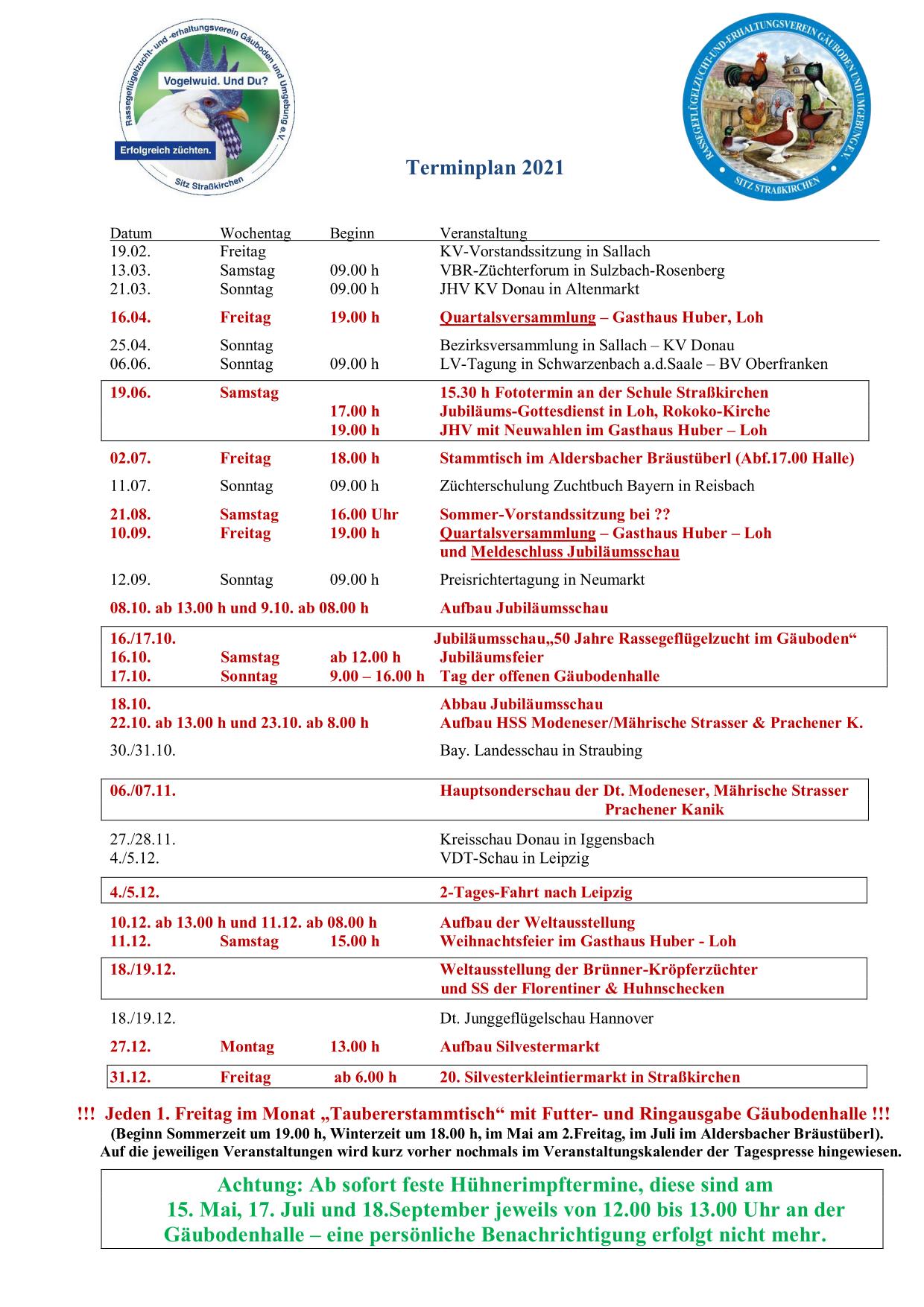Terminplan21